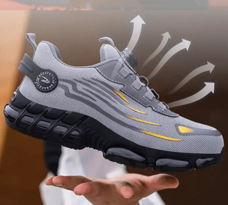Men's Protective Safety Sneakers with Reinforced Toe Back