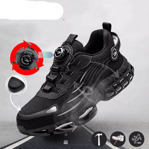 Men's Protective Safety Sneakers with Reinforced Toe Side