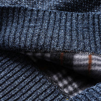 Men's Quarter Zip Jumper | Textured Knit Relaxed Fit Alternate