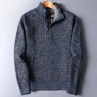 Men's Quarter Zip Jumper | Textured Knit Relaxed Fit Hero