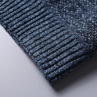 Men's Quarter Zip Jumper | Textured Knit Relaxed Fit View 11