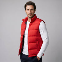 Men's Quilted Padded Gilet with Stand Collar Alternate
