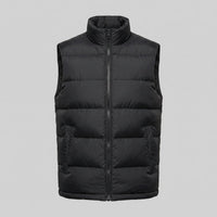 Men's Quilted Padded Gilet with Stand Collar Lifestyle