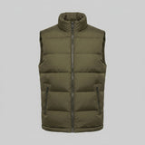 Men's Quilted Padded Gilet with Stand Collar