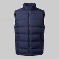 Men's Quilted Padded Gilet with Stand Collar View 16