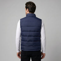 Men's Quilted Padded Gilet with Stand Collar View 19