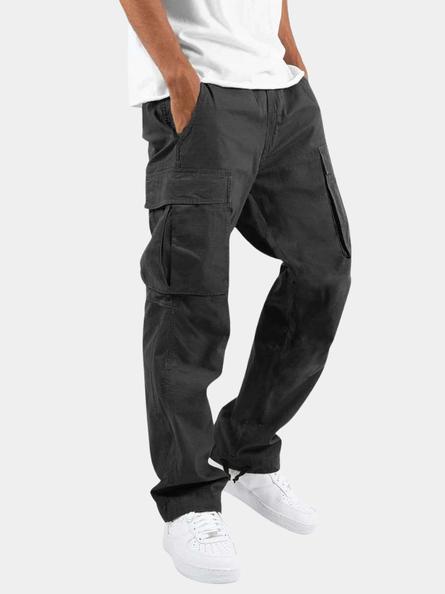 Men's Relaxed Cargo Trousers with Side Pockets Hero