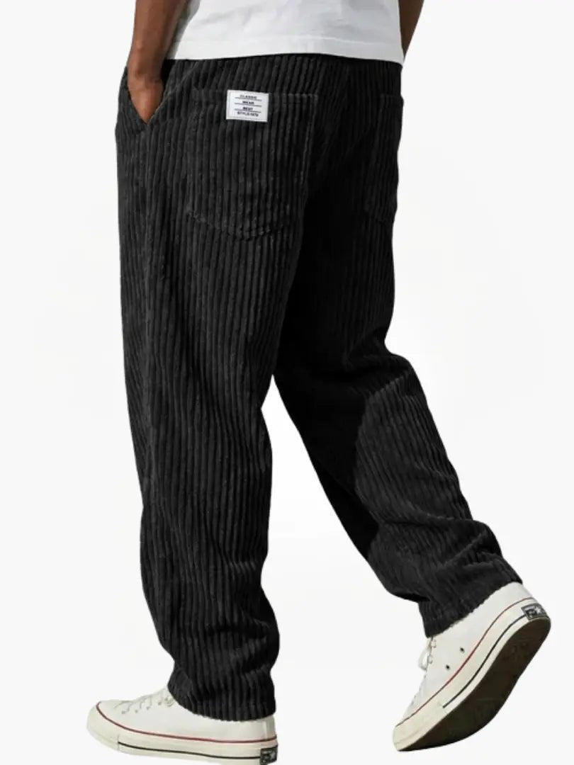 Men's Relaxed Fit Corduroy Trousers Angle
