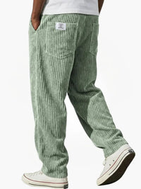 Men's Relaxed Fit Corduroy Trousers Close Up