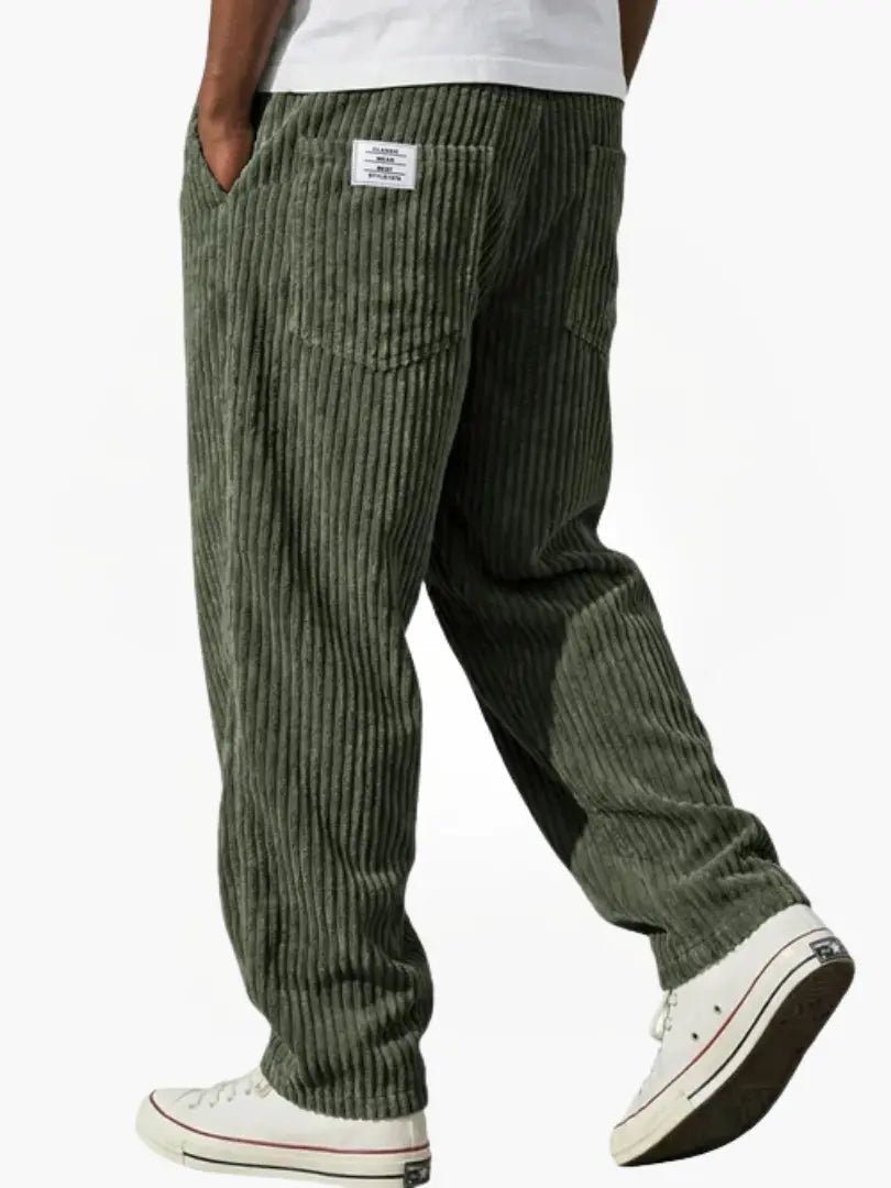 Men's Relaxed Fit Corduroy Trousers Full