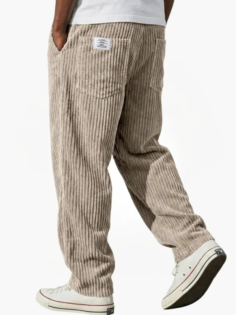 Men's Relaxed Fit Corduroy Trousers Side