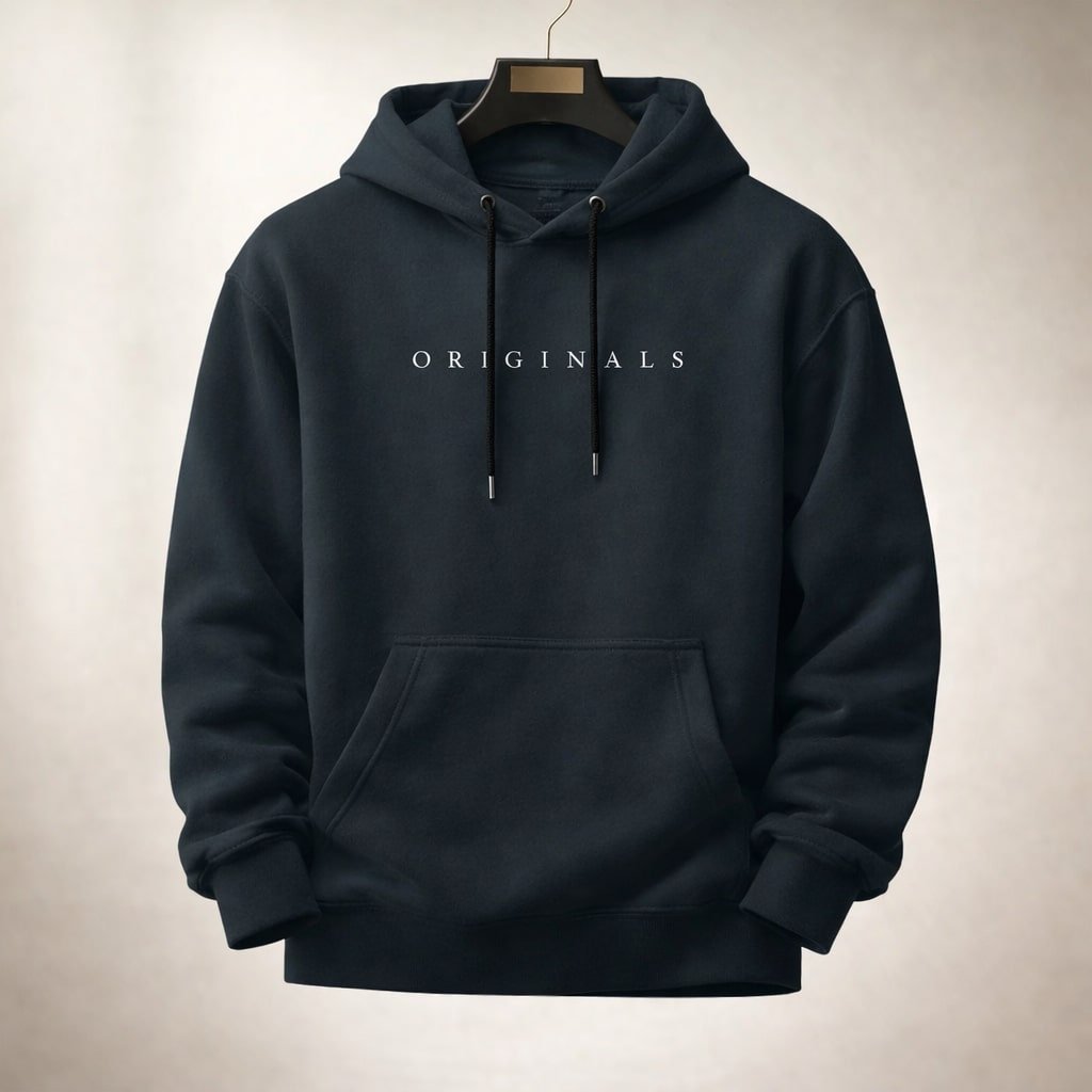 Men's Relaxed Fit Everyday Hoodie Close Up