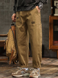 Men's Relaxed Fit Utility Pants with Rollable Cuffs Angle