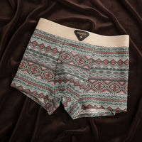 Men's Retro Cotton Boxer Briefs with Breathable Mesh Back