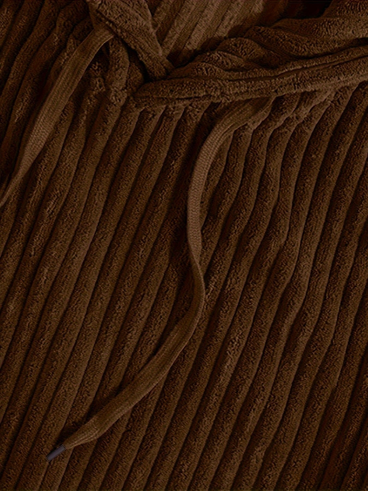 Men's Ribbed Textured Hoodie with Kangaroo Pocket View 11