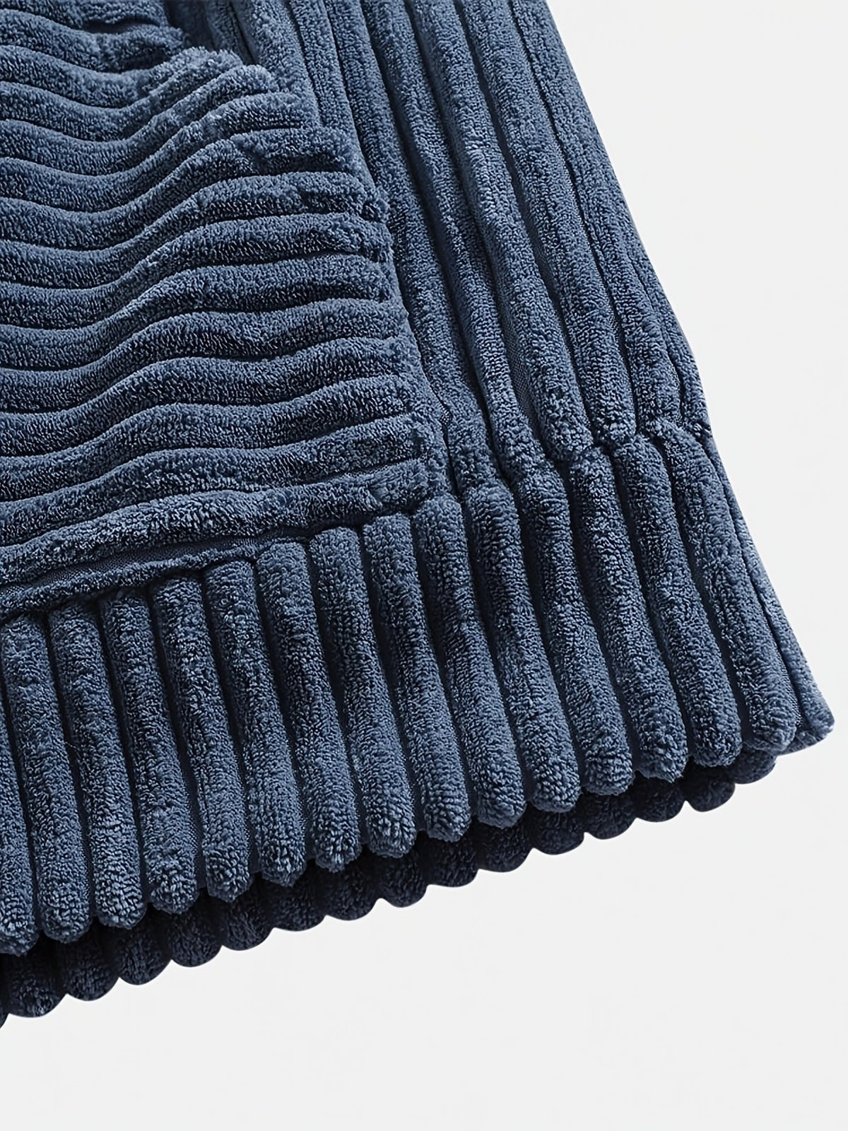 Men's Ribbed Textured Hoodie with Kangaroo Pocket View 18