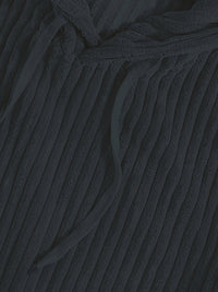 Men's Ribbed Textured Hoodie with Kangaroo Pocket View 21