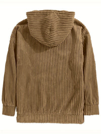 Men's Ribbed Textured Hoodie with Kangaroo Pocket View 26
