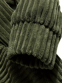 Men's Ribbed Textured Hoodie with Kangaroo Pocket View 31
