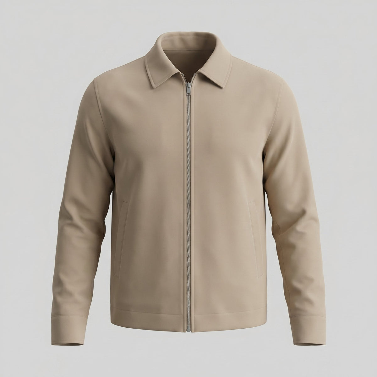Men's Slim Fit Classic Collar Mid-Season Jacket Alternate