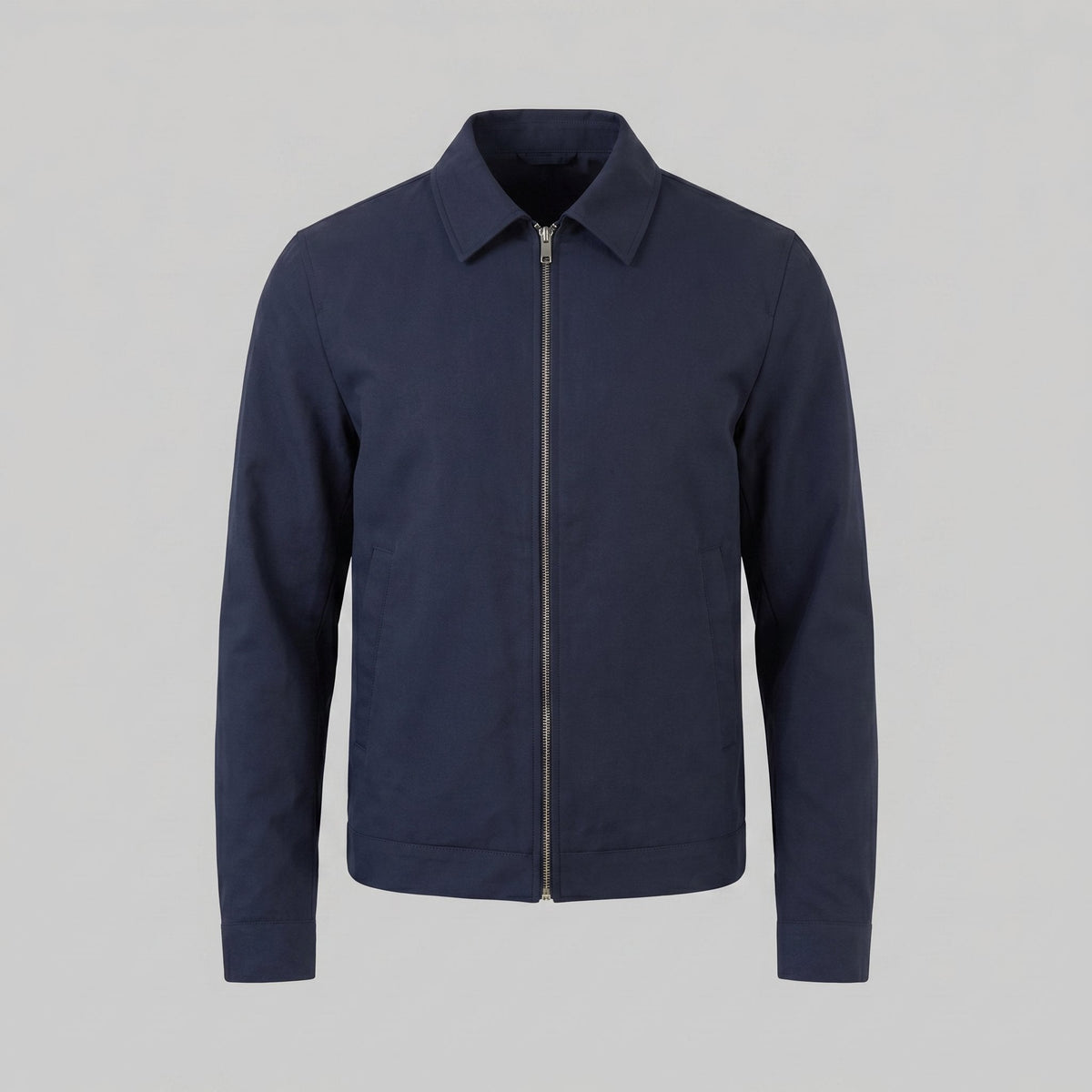 Men's Slim Fit Classic Collar Mid-Season Jacket View 15