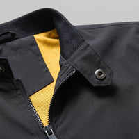 Men's Slim Fit Harrington Bomber Jacket Back