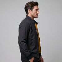 Men's Slim Fit Harrington Bomber Jacket Detail