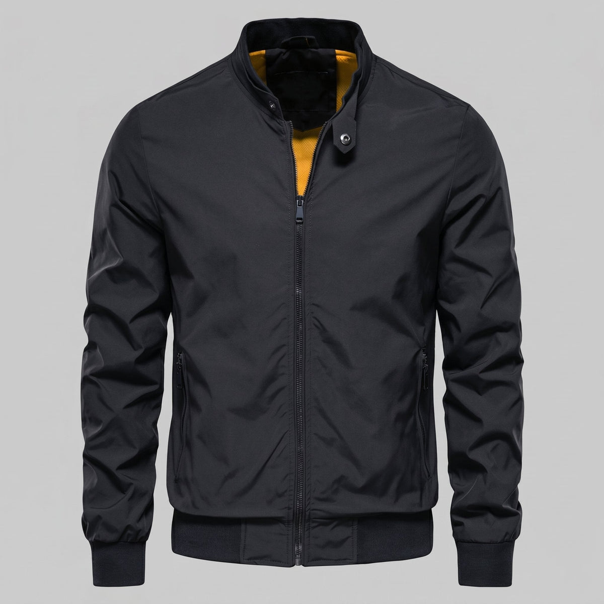 Men's Slim Fit Harrington Bomber Jacket Front
