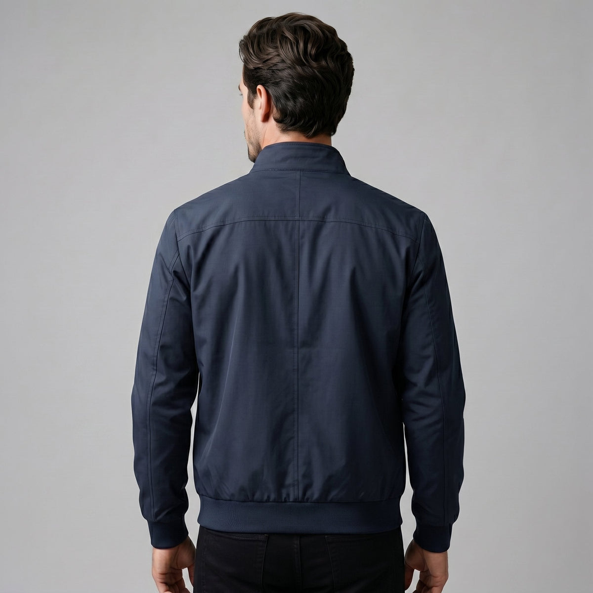 Men's Slim Fit Harrington Bomber Jacket View 19