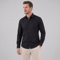 Men's Slim Fit Long-Sleeve Dress Shirt with Point Collar Lifestyle