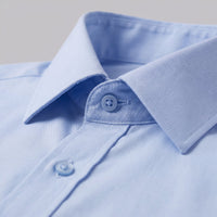 Men's Slim Fit Long-Sleeve Dress Shirt with Point Collar View 20