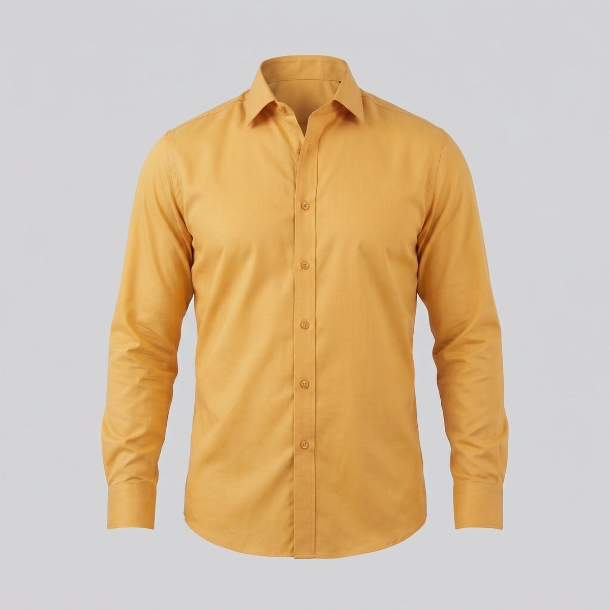 Men's Slim Fit Long-Sleeve Dress Shirt with Point Collar View 21