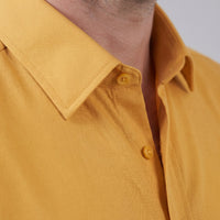 Men's Slim Fit Long-Sleeve Dress Shirt with Point Collar View 25