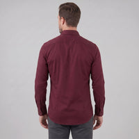 Men's Slim Fit Long-Sleeve Dress Shirt with Point Collar View 34