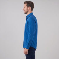Men's Slim Fit Long-Sleeve Dress Shirt with Point Collar View 43