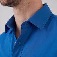 Men's Slim Fit Long-Sleeve Dress Shirt with Point Collar View 45