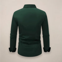Men's Slim Fit Long Sleeve Shirt for Office Wear Front