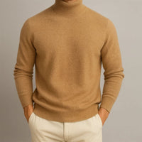 Men's Slim Fit Turtleneck Knit Jumper Detail