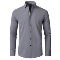 Men's Slim Stretch Shirt with Flexible Fit Full