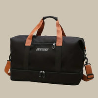 Men's Spacious Duffel Bag | Travel Bag with Dual Compartment Detail