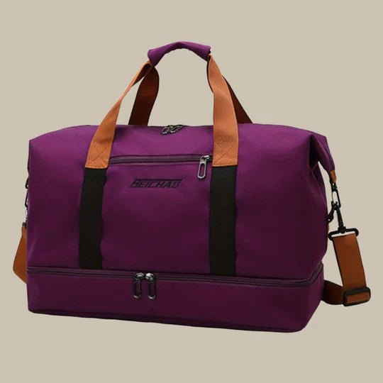 Men's Spacious Duffel Bag | Travel Bag with Dual Compartment Front
