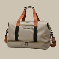 Men's Spacious Duffel Bag | Travel Bag with Dual Compartment Side