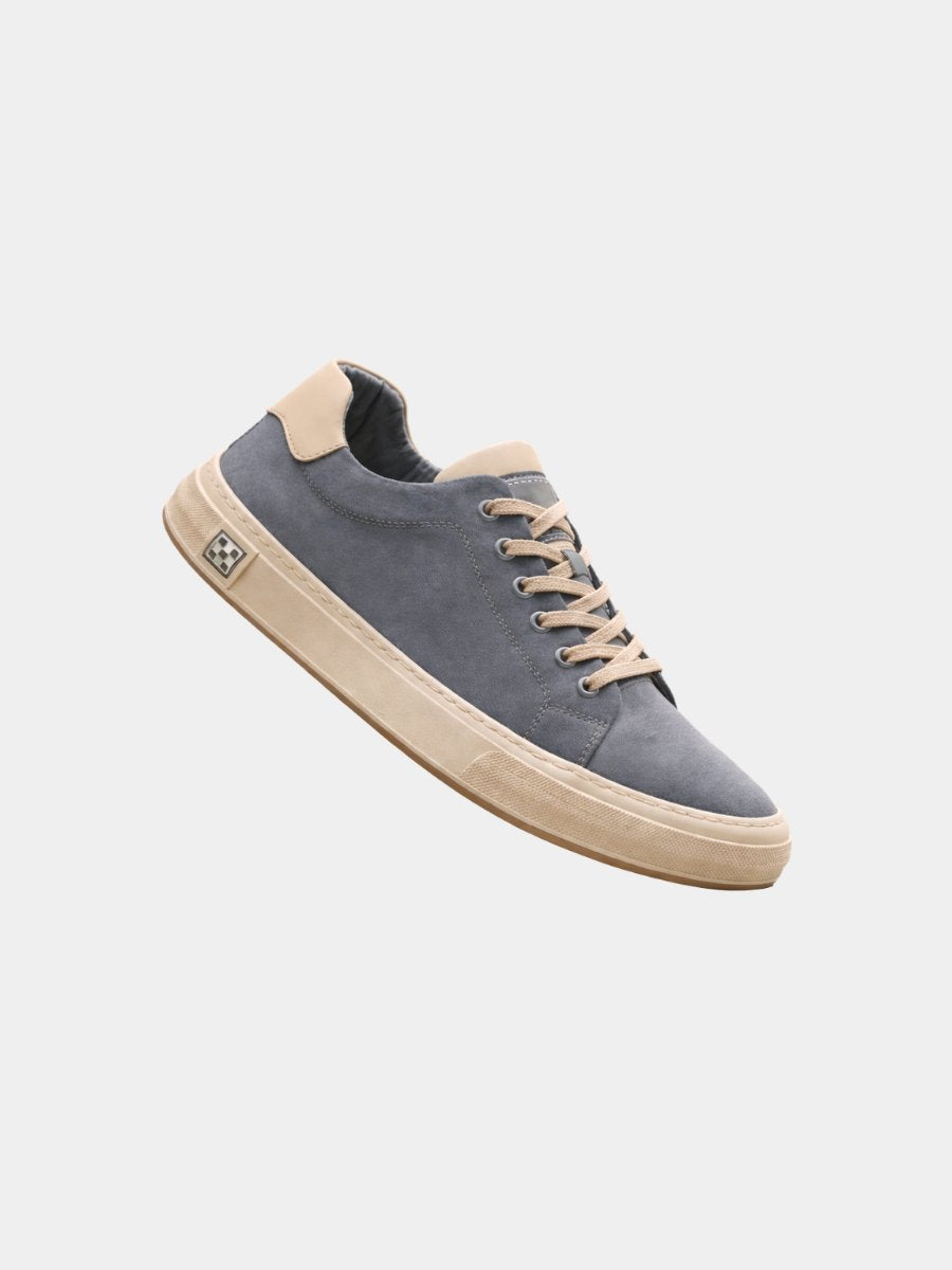 Men's Stitched Canvas Sneakers with Structured Sole Hero