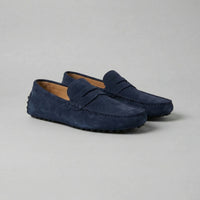 Men's Stylish Suede Penny Loafers with Casual Elegance View 13