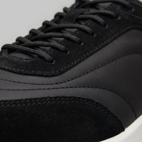 Men's Suede and Woven Panel Trainers with Contrast Detail Full