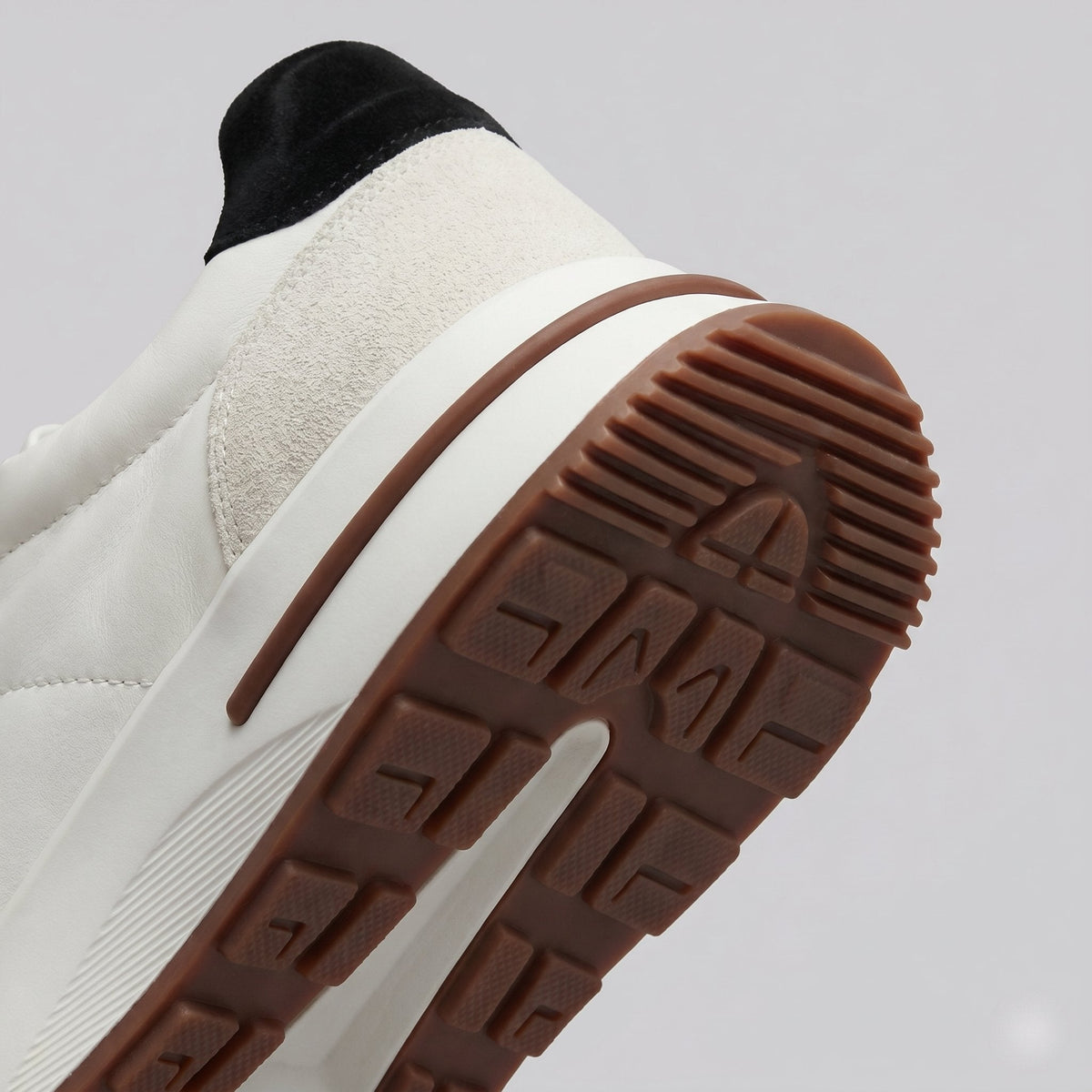 Men's Suede and Woven Panel Trainers with Contrast Detail Side