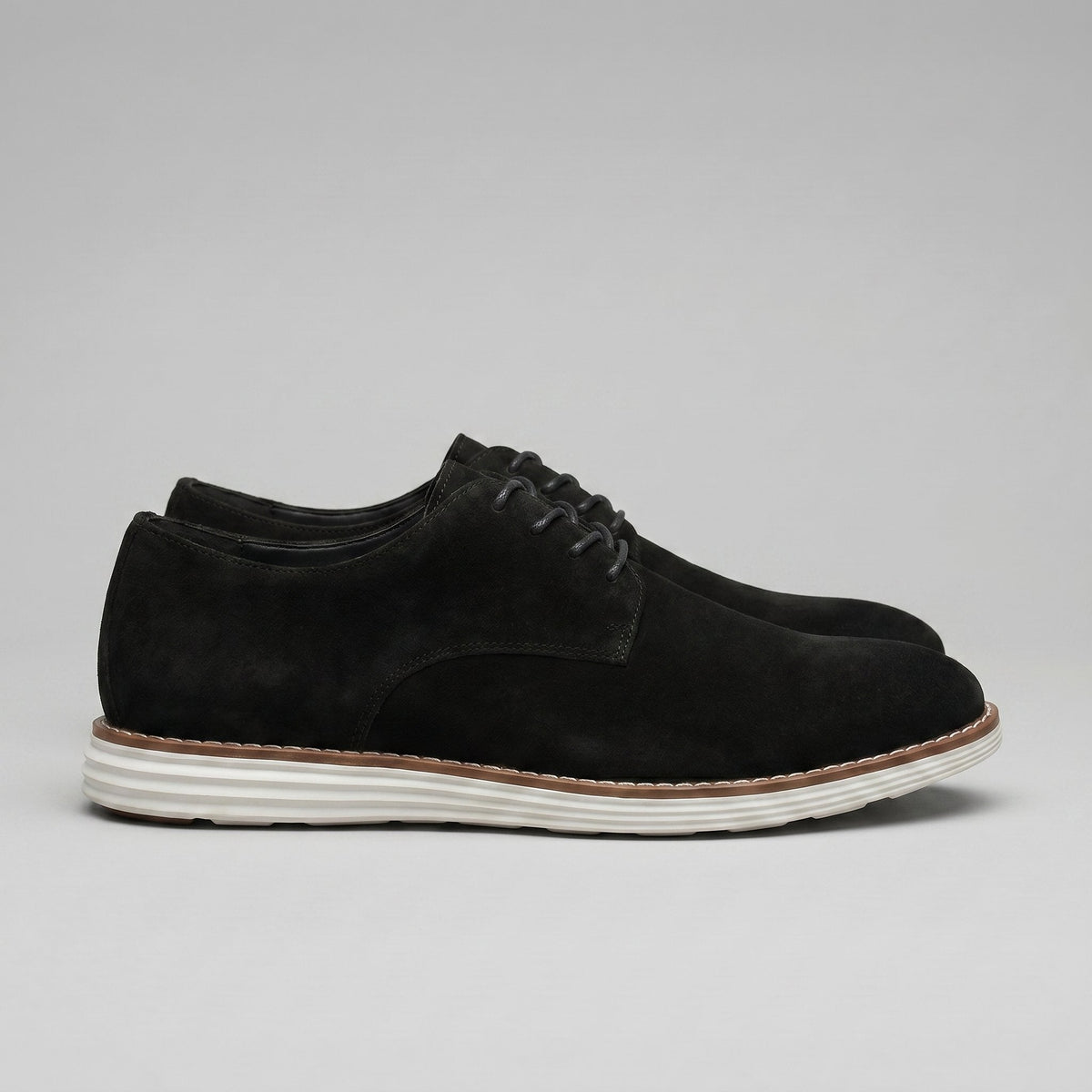 Men's Suede Derby Shoes | Classic Lace Up Style View 17