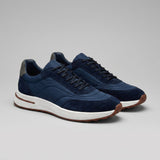 Men's Suede Panel Trainers | Lace Up with Contrast Detail
