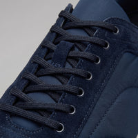 Men's Suede Panel Trainers | Lace Up with Contrast Detail Side