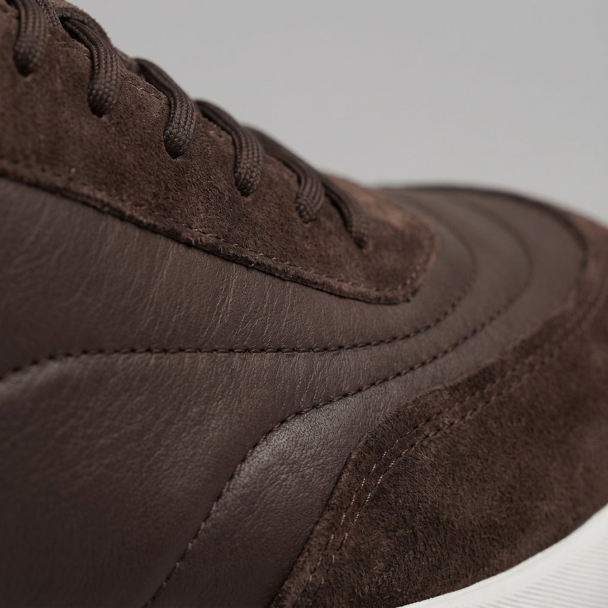 Men's Suede Panel Trainers | Lace Up with Contrast Detail View 20